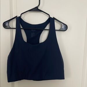 Girlfriend Collectiok Navy Racerback Bra